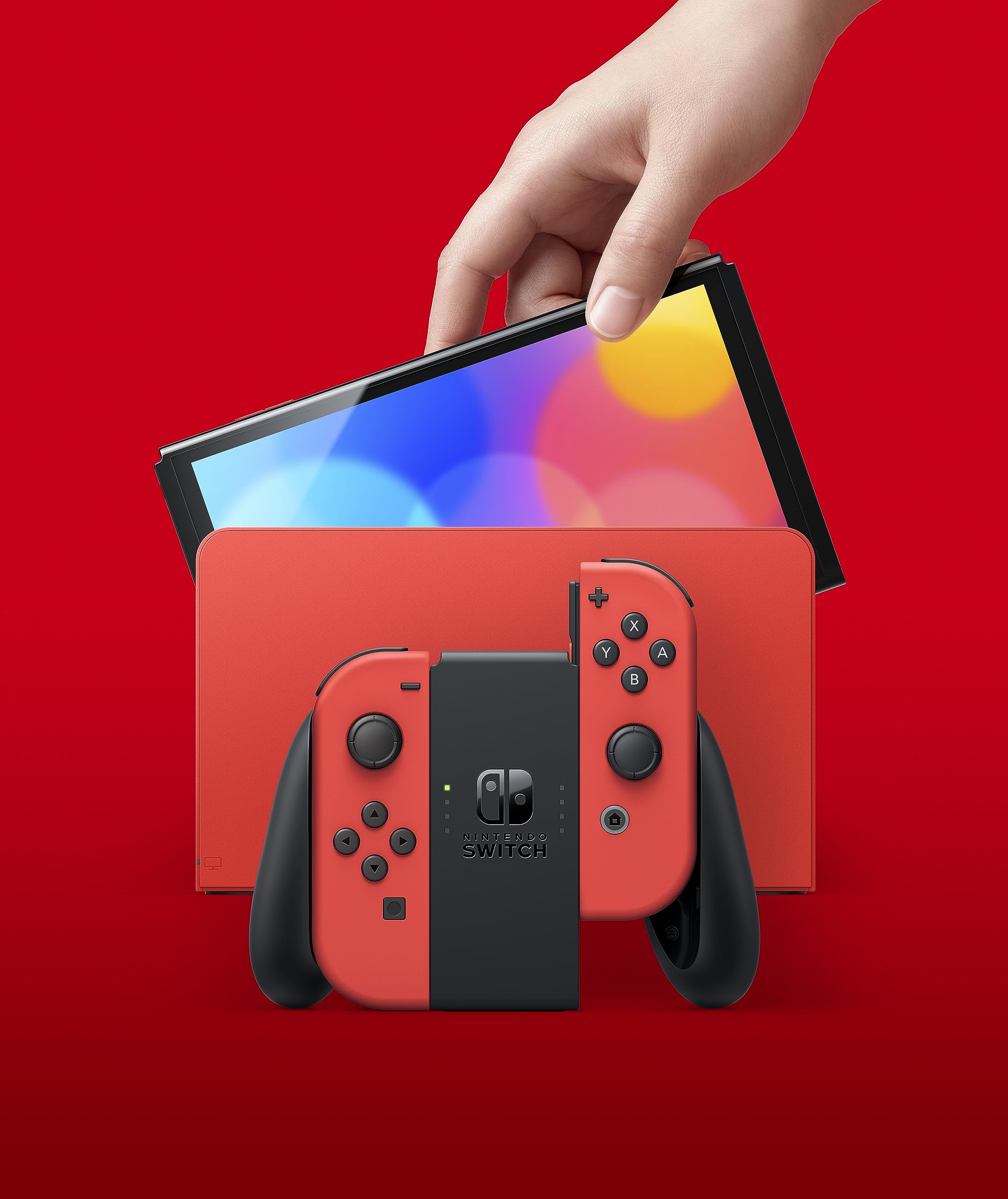 Nintendo Switch Mario Limited Edition 128 GB With 15 Pre Install Games  (Pre-owned)